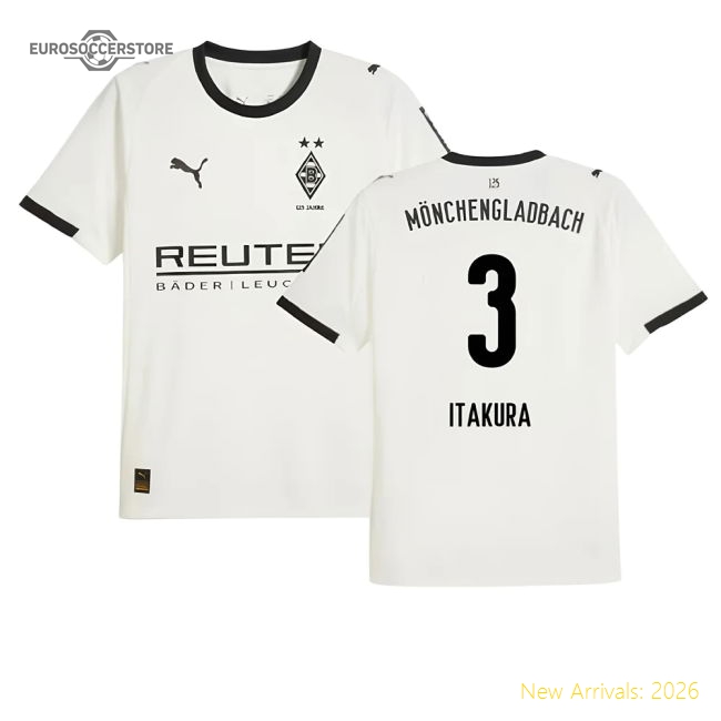 2025-2026 Borussia MGB Home Shirt (Itakura 3)-Football Jersey Hub