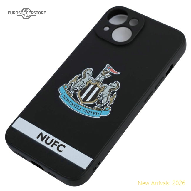 Newcastle United FC iPhone 15 Crest Silicone Case-Football Jersey Hub