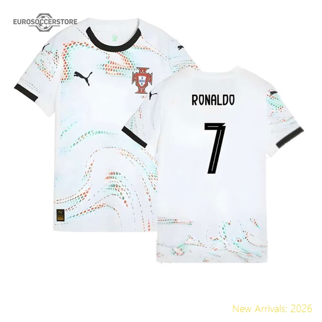 2025-2026 Portugal Away Shirt (Womens) (Ronaldo 7)-Football Jersey Hub
