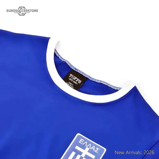 Greece 12th Man - Royal/White T-Shirt-Football Jersey Hub