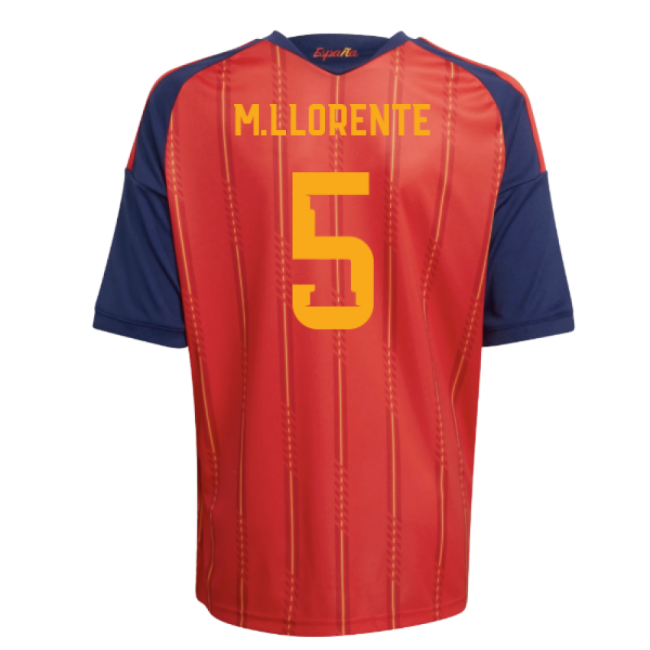 2026-2027 Spain Home Shirt (Kids) (M.Llorente 5)-Football Jersey Hub