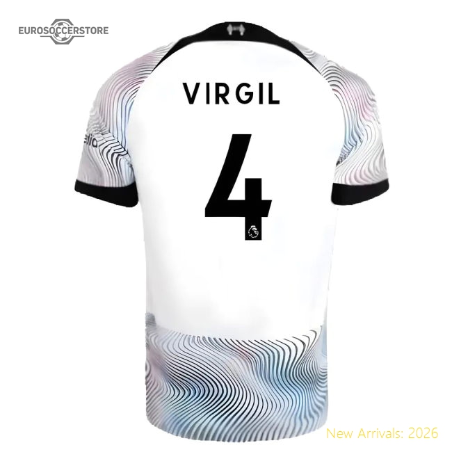 2022-2023 Liverpool Away Vapor Player Issue Shirt (VIRGIL 4)-Football Jersey Hub