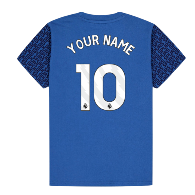 Tottenham Hotspur Graphic T-shirt (Blue) - Kids (Your Name)-Football Jersey Hub