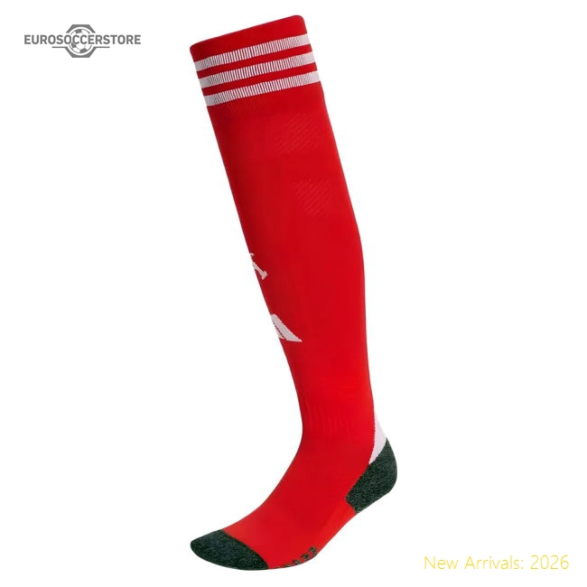 2025-2026 Arsenal Home Socks (Red)-Football Jersey Hub