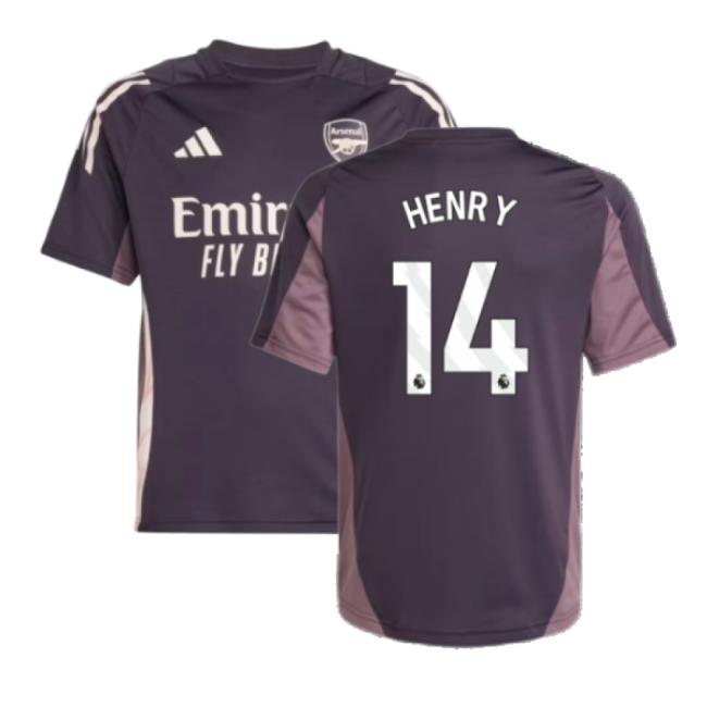 2024-2025 Arsenal Training Jersey (Aurora Black) - Kids (Henry 14)-Football Jersey Hub