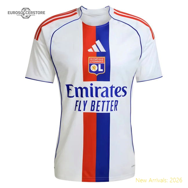 2025-2026 Olympique Lyon Home Shirt-Football Jersey Hub