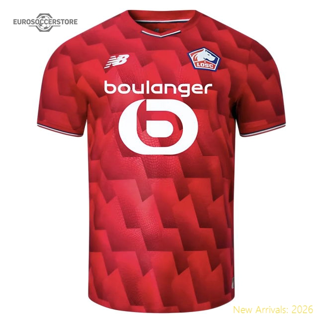 2025-2026 Lille Home Shirt-Football Jersey Hub