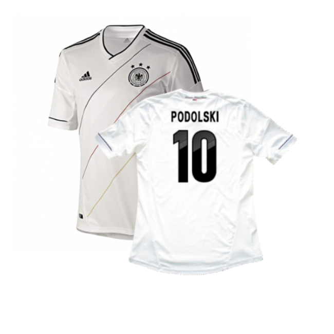 Germany 2012-13 Home Shirt ((Very Good) XXL) (Podolski 10)-Football Jersey Hub