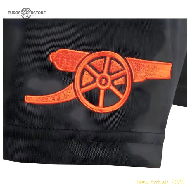 2024-2025 Arsenal Away Shorts (Black)-Football Jersey Hub