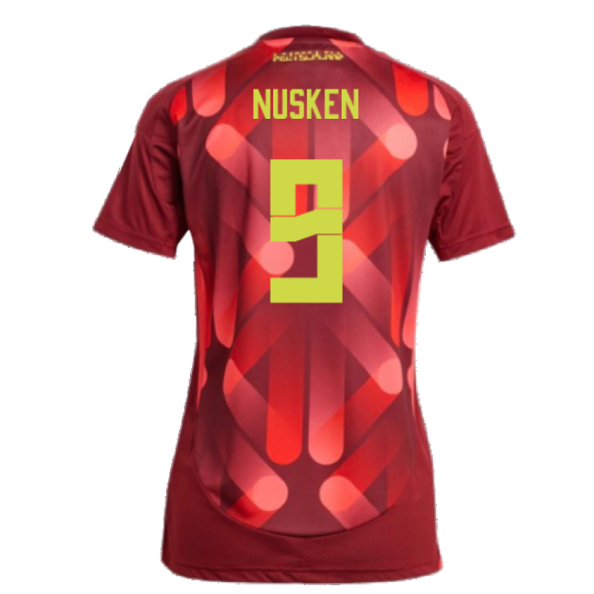 2025-2026 Germany Womens Away Shirt (Ladies) (Nusken 9)-Football Jersey Hub