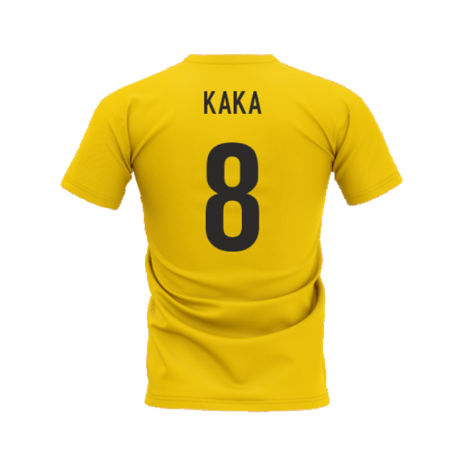 Kaka Legend T-Shirt (Yellow) (Kaka 8)-Football Jersey Hub