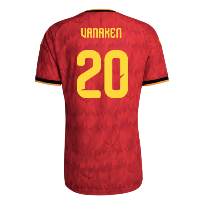 2026-2027 Belgium Authentic Home Shirt (Vanaken 20)-Football Jersey Hub