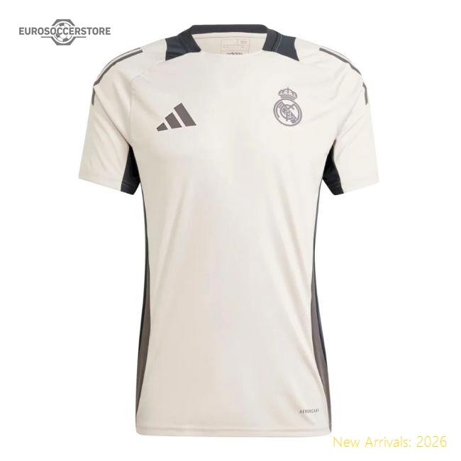 2024-2025 Real Madrid EU Training Jersey (Putty Mauve)-Football Jersey Hub