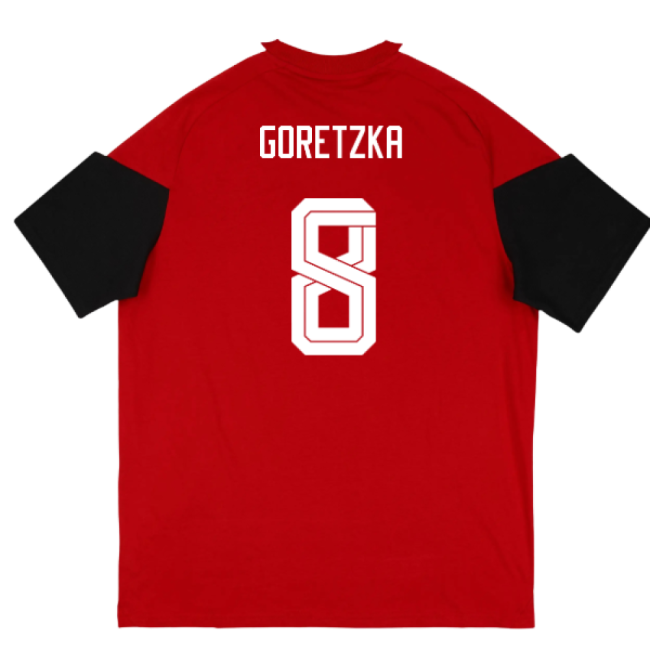 2026-2027 Germany Training Tee (Red) (Goretzka 8)-Football Jersey Hub