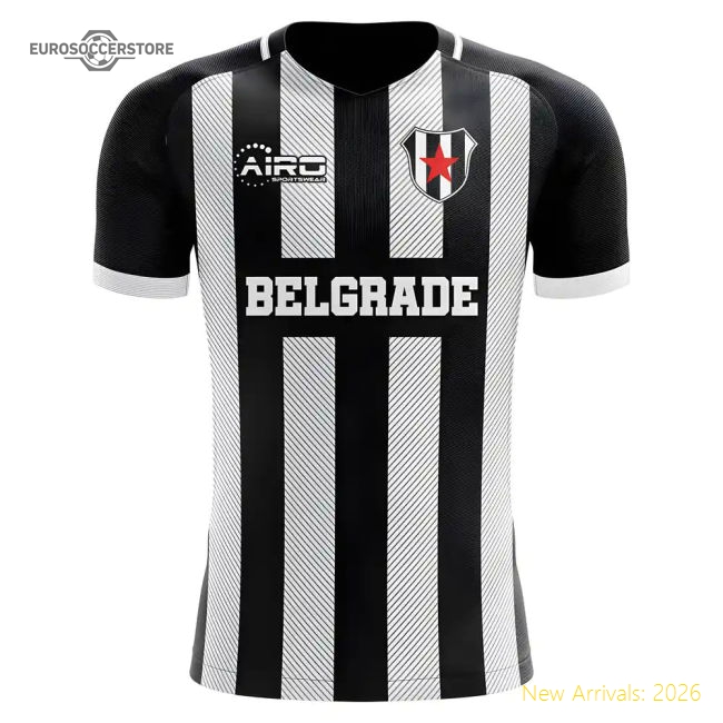 2025-2026 Partizan Belgrade Home Concept Football Shirt - Womens-Football Jersey Hub