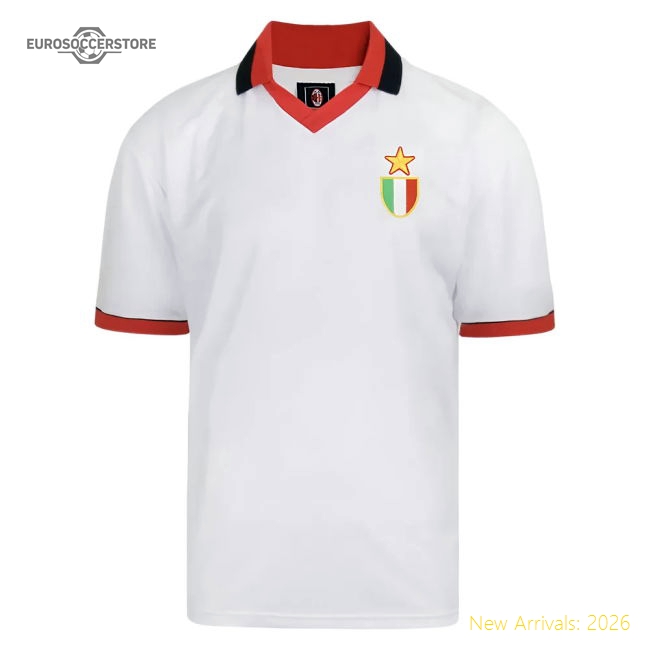 Score Draw AC Milan 1994 European Cup Final Retro Football Shirt-Football Jersey Hub