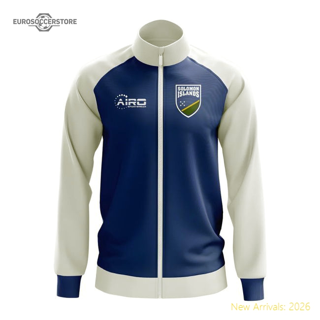 Solomon Islands Concept Football Track Jacket (Blue)-Football Jersey Hub