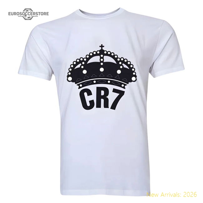 Cristiano Ronaldo CR7 Real Madrid T-Shirt (White)-Football Jersey Hub