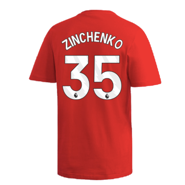 2024-2025 Arsenal DNA Graphic Tee (Red) (Zinchenko 35)-Football Jersey Hub
