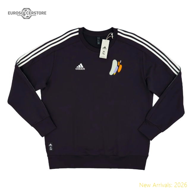 2024-2025 Real Madrid DNA Sweat Top (Aurora Black)-Football Jersey Hub