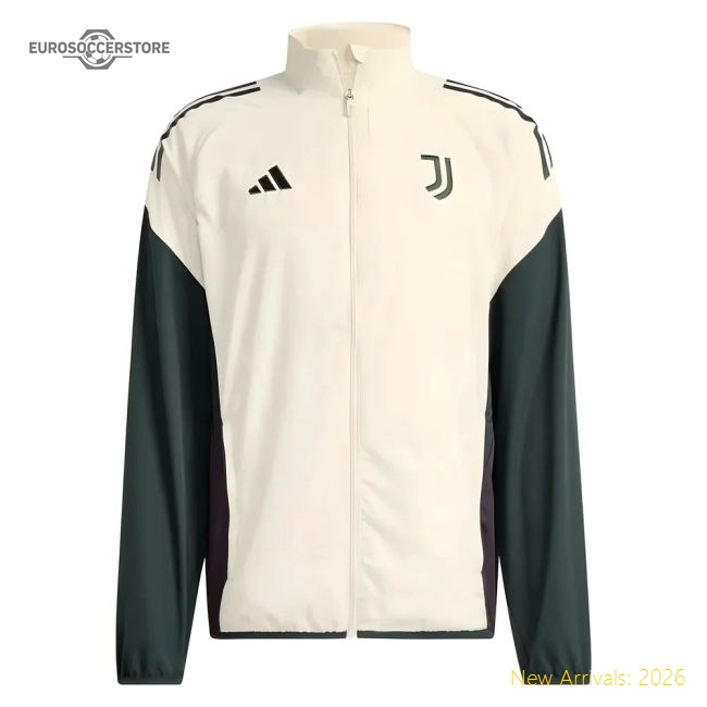 2025-2026 Juventus EU Presentation Jacket (Ecru Tint)-Football Jersey Hub