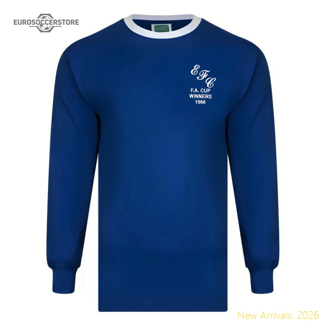 Score Draw Everton 1966 FA Cup Winners Retro Football Shirt-Football Jersey Hub