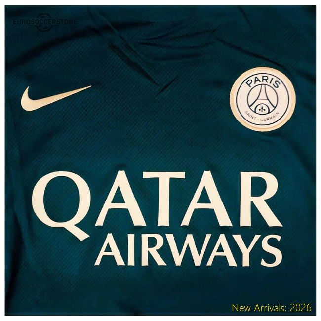 2024-2025 PSG Strike Dri-Fit Training Shirt (Teal)-Football Jersey Hub
