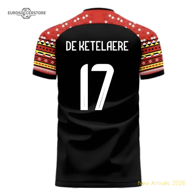 Belgium 2024-2025 Away Concept Football Kit (Libero) (7-8y) (BNWT) (De Ketelaere 17)-Football Jersey Hub