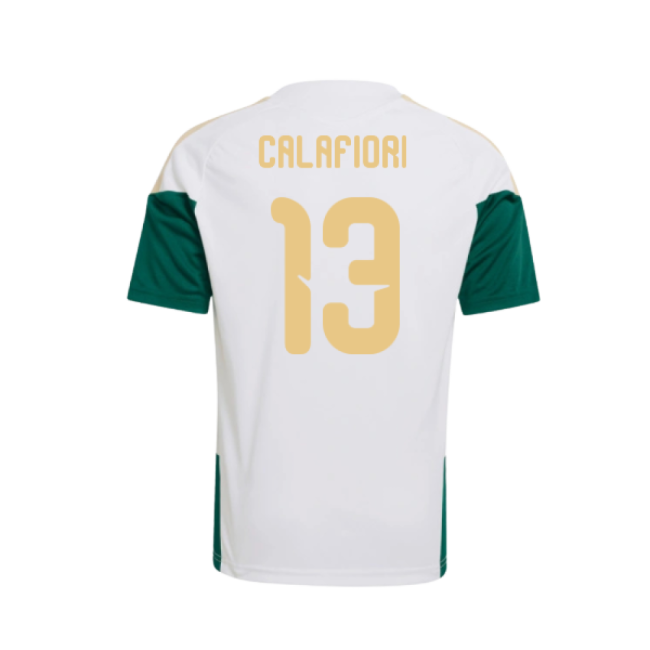 2026-2027 Italy Training Jersey (White) - Kids (Calafiori 13)-Football Jersey Hub