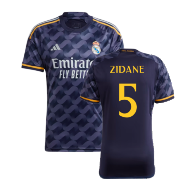 2023-2024 Real Madrid Away Shirt (Zidane 5)-Football Jersey Hub