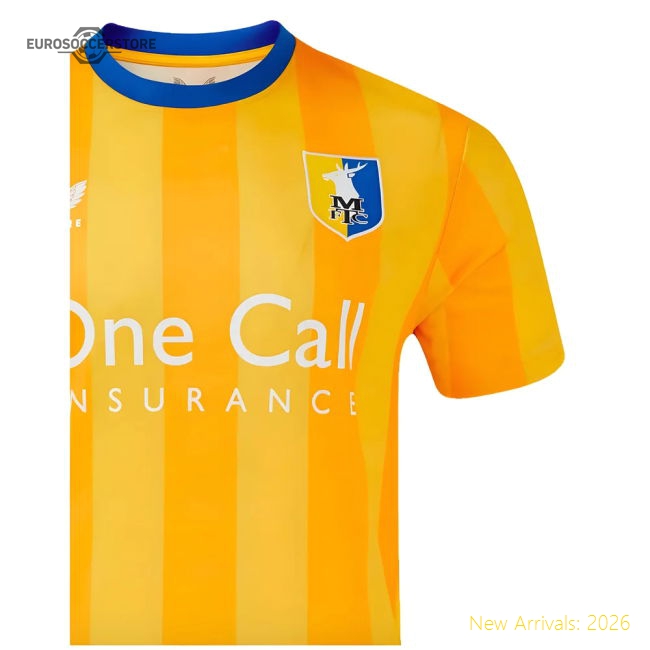 2024-2025 Mansfield Town Home Shirt-Football Jersey Hub