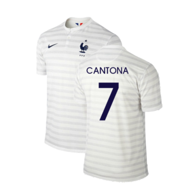 France 2014-15 Away Shirt ((Excellent) M) (Cantona 7)-Football Jersey Hub