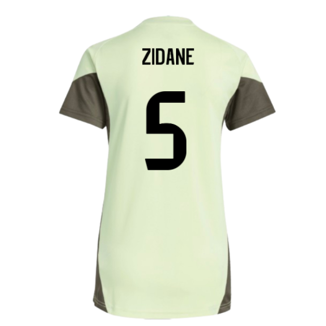 2025-2026 Real Madrid Training Jersey (Almost Lime) - Womens (Zidane 5)-Football Jersey Hub