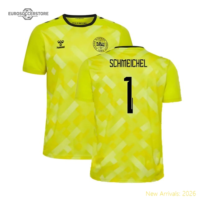 2024-2025 Denmark Home Goalkeeper Shirt (Yellow) (Schmeichel 1)-Football Jersey Hub