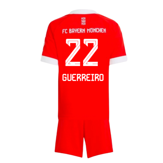2025-2026 Bayern Munich Home Mini Kit (Guerreiro 22)-Football Jersey Hub