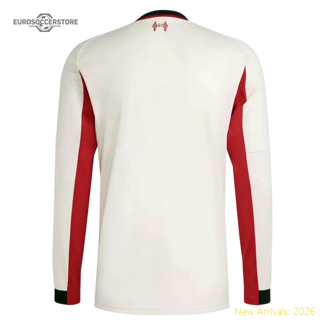 2025-2026 Liverpool Long Sleeve Away Shirt-Football Jersey Hub