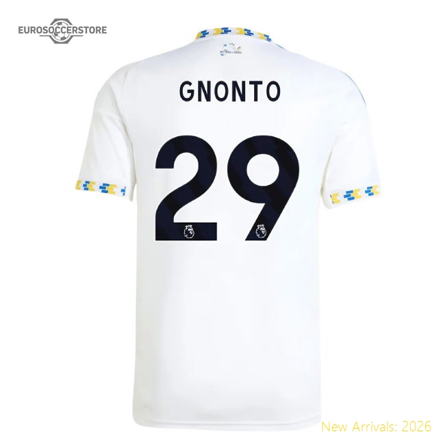 2025-2026 Leeds United Home Shirt (Gnonto 29)-Football Jersey Hub