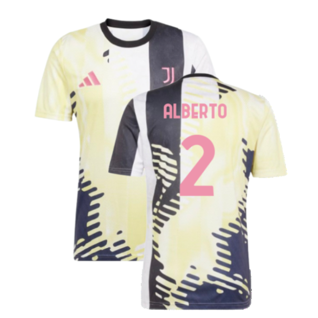 2025 Juventus Pre-Match Shirt (Yellow) (Alberto 2)-Football Jersey Hub