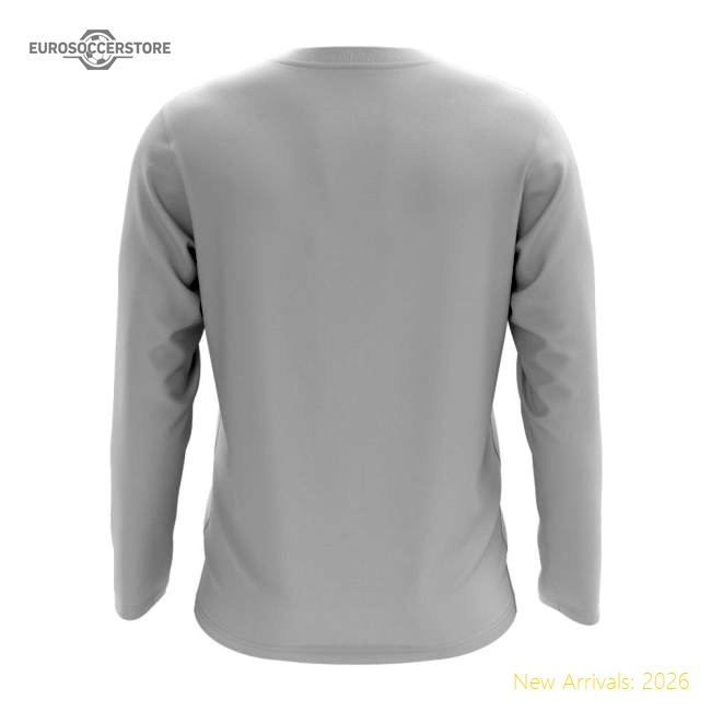 England Core Football Country Long Sleeve T-Shirt (White)-Football Jersey Hub