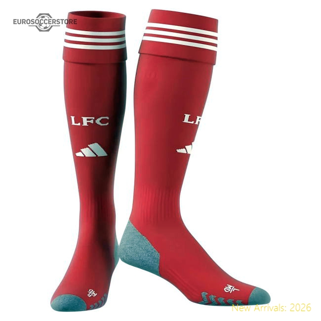 2025-2026 Liverpool Home Socks (Red)-Football Jersey Hub