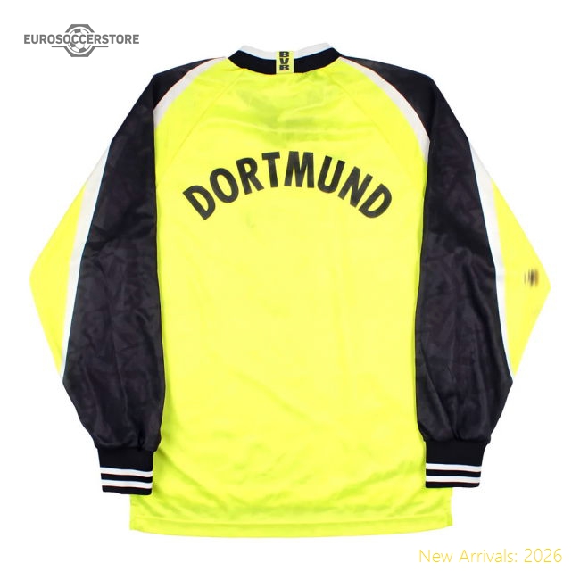 Borussia Dortmund 1995-96 Long Sleeve Home Shirt (S) (Excellent)-Football Jersey Hub