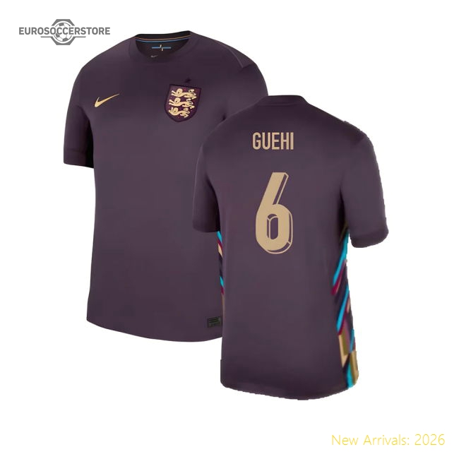 2024-2025 England Away Shirt (Guehi 6)-Football Jersey Hub