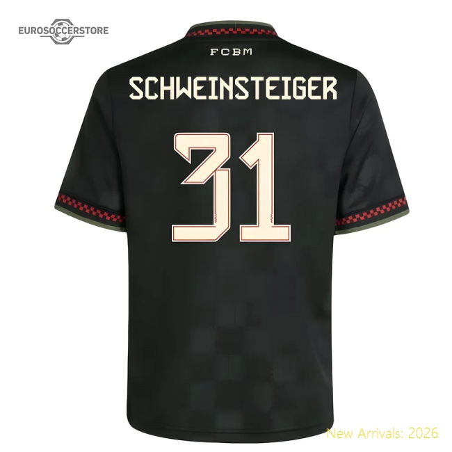 2025-2026 Bayern Munich Third Shirt (Kids) (Schweinsteiger 31)-Football Jersey Hub