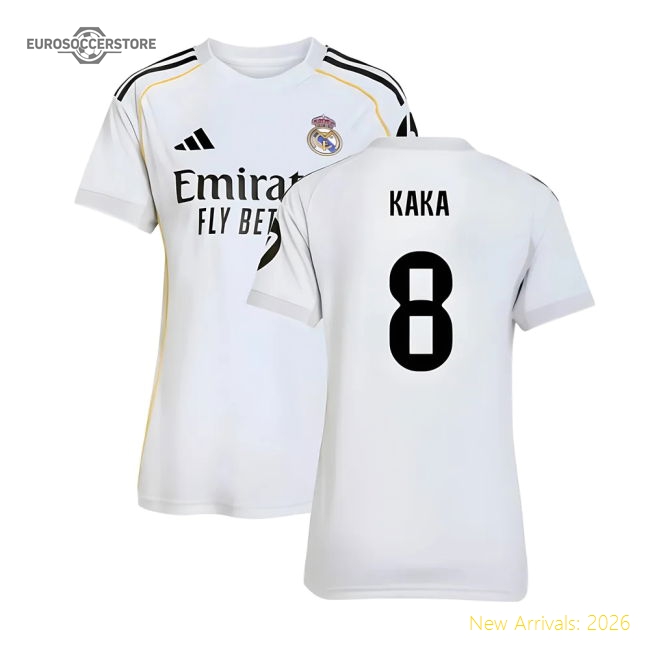 2025-2026 Real Madrid Home Shirt (Womens) (Kaka 8)-Football Jersey Hub