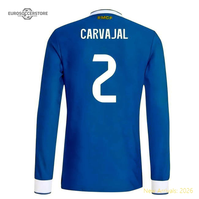 2025-2026 Real Madrid Authentic Long Sleeve Third Shirt (Carvajal 2)-Football Jersey Hub