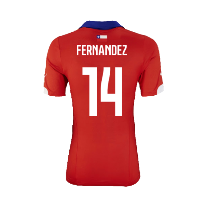 Chile 2014-15 Home Shirt ((Excellent) XL) (Fernandez 14)-Football Jersey Hub