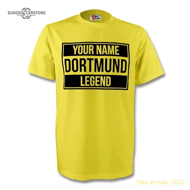 Your Name Borussia Dortmund Legend Tee (yellow) - Kids-Football Jersey Hub