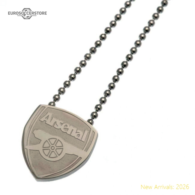 Arsenal FC Stainless Steel Pendant & Chain-Football Jersey Hub