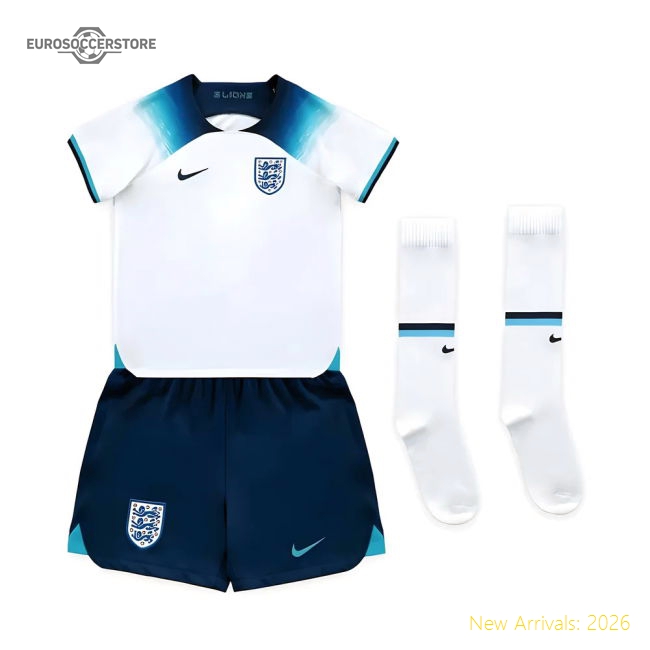 2022-2023 England Home Mini Kit-Football Jersey Hub