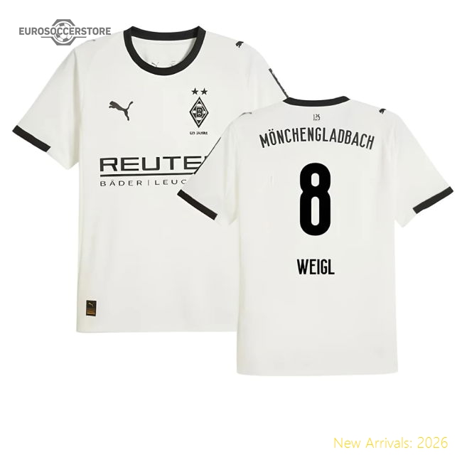 2025-2026 Borussia MGB Home Shirt (Weigl 8)-Football Jersey Hub